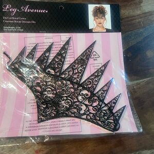 Leg Avenue Black Ornate Crown
